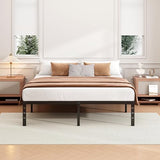 Hafenpo 12 Inch Full Bed Frame - Sturdy Metal Platform Full Size, No Box Spring Needed, Heavy Duty, Easy Assembly, Strong Bearing Capacity, Under Bed Storage, Black Hafenpo