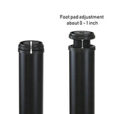 QLLY 32 inch Adjustable Tall Metal Desk Legs, Office Table Furniture Leg Set, Set of 4 (Black) QLLY