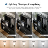 Homes: Inside + Out Apexa 2-Tier Cube Storage Organizer Shelves, Stackable Wood Bookcase Fits Cubby Bins for Organization, Dorm Teen Room Decor & Home Office, Black HOMES: INSIDE + OUT