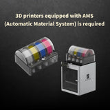 CMYK PLA Filament, 3D Printer Filament Bundle, 3D Photo PLA Filament 4kg for Vibrant, Detailed 3D Printing, 1kg/Spool SunTop Food Safe