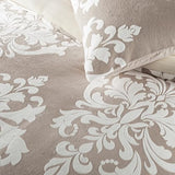 Exclusivo Mezcla Fleece King Comforter Set, Soft Fluffy Warm 3D Boho Comforters King Size, Luxury 3-Pieces Reversible Fuzzy Bedding Sets for Winter with 2 Pillow Shams, Camel Exclusivo Mezcla