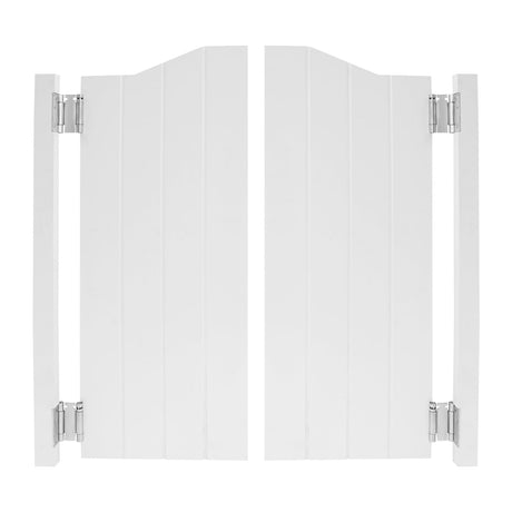 LyeXD 36in Swinging Doors Cafe Doors, Auto Close Swinging Door Arched Top Cafe Door Partition Door with Hinges, Modern Two-Way Double Doors Porch Entrance Swinging Door for Club, Bar (36 * 42 inch) LyeXD