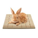 Litewoo Rabbit Scratch Board Claws and Teeth Care Wooden Chew Toys Bunny Chinchilla Guinea Pig Rabbit Antiskid Edible Natural Wood Pad Litewoo