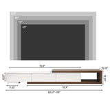 Hlivelood Extendable TV Stand, Modern Entertainment Center for Up to 120 Inch TV, Wood Reversible TV Media Console with 3 Drawers for Living Room Bedroom, 82-110" Hlivelood