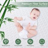 Premium Waterproof Mattress Protector Queen Size, Breathable Bed Cover 3D Air Fabric Cooling Mattress Pad Cover Smooth Soft Noiseless Washable, 8''-21'' Deep Pocket (White) GOPOONY