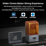 Creality Resin 3D Printer Halot-Mage, 8K Resolution Outperforms 12K Print Detail 10.3" Monochrome LCD UV Photocuring Larger Resin Printer with High-Precision Integral Light Fast Print Dual Z-axis Rail Creality