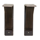 RRD Steel Mantel Brackets Heavy Duty (2 Pack) Fireplace Mantel Brackets - Countertop Support Bracket - Hand Welded Steel Bracket - Mantel Bracket Rustic Farmhouse Décor (6"x7"x2", ¼” Natural Steel) Rustic Red Door Co.