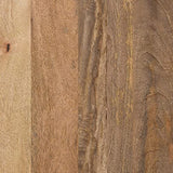 SIMPLIHOME Hunter Solid Mango Wood and Metal 22 inch wide Square Mid Century Modern End Side Table in Natural with Storage, 1 Shelf, for the Living Room and Bedroom SIMPLIHOME