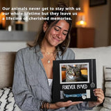 MYPAWLETS Dog/Cat Collar Memorial Frame with Paw Print Charm,Pet Loss Sympathy Gift,Pets Memorial Gift for Loss of Dog,Forever Loved Pet Keepsake Frame,Dogs Passing Away Gifts