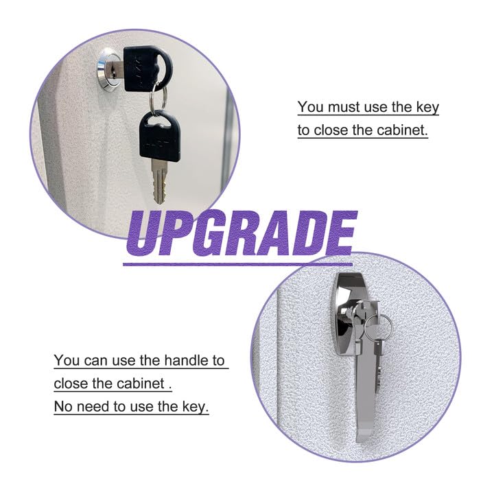 SUPEER 71" H Metal Garage Storage Cabinet with Wheels,Lockable Steel Cabinet with 2 Doors and 4 Adjustable Shelves,Rolling Garage Cabinets for Garage Home Office School,Assembly Required SUPEER