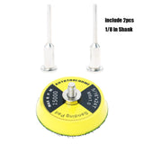 AUTOTOOLHOME 100 Pack 2 inch Sanding Discs Kit with Polishing Pads Plate 40 60 80 100 120 150 180 240 320 400 Grit Sandpapers for Drill Grinder Rotary Tool AUTOTOOLHOME