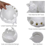ThinkThings 3D Printed Yarn Bowl For Crocheting, Large Capacity Storage Container for Candy Keychain Accessories On Desk, Lovely Sleeping Cat Ornaments, Special Crochet Bowl, Pets Feeding Bowls ThinkThings