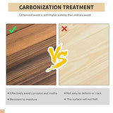 Outsunny 5 ft Wooden Garden Bridge Arc Footbridge with Metal Chain Railings & Solid Fir Construction, Stained Wood Outsunny