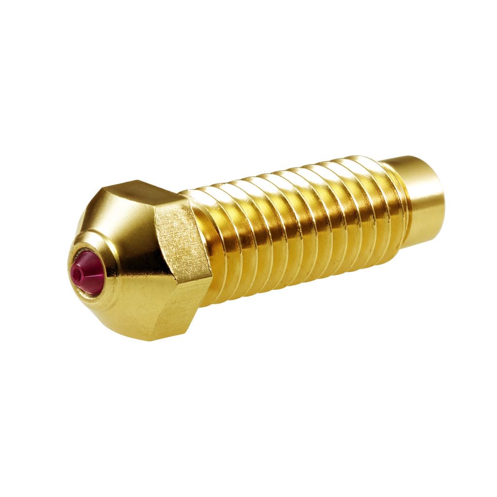 DUROZZLE Ruby Nozzle 0.6mm for Elegoo Neptune 4 Plus/Max 3D Printer, Hardened & Abrasion Resistant for Precision Additive Manufacturing DUROZZLE