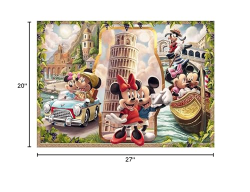 Ravensburger Disney Vacation Mickey and Minnie - 1000 Piece Jigsaw Puzzle for Kids and Adults | Unique Piece Design | Anti-Glare Surface | Ideal for Brain Game | Perfect Christmas Toy Gift Ravensburger
