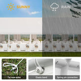 YITAHOME 20x33 ft Party Tent Heavy Duty Outdoor Wedding Event Shelters Upgraded Galvanized Canopy with Large White Roof, Removable PVC Sidewalls & 3 Storage Bags, White YITAHOME