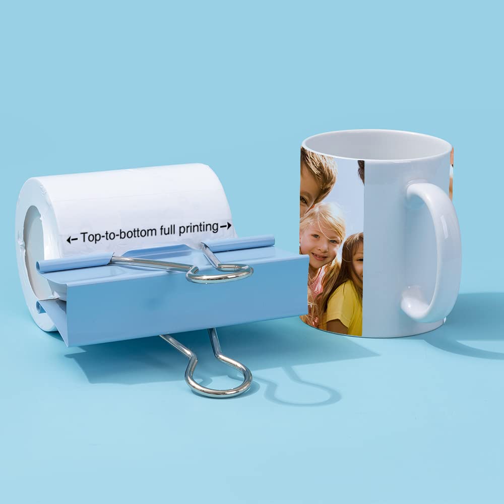 PYD Life Binder Clips Extra Large for Sublimation Mugs Printing 5.1 Inch Length,1.3 Inch Capacity Blue Metal Big Paper Clamps for Shrink Wrap Film Sublimation Oven Accessories 2 PCS PYD Life