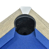 Hathaway Newport 7-ft Pool Table Combo Set with Benches - Rustic Grey with Blue Felt Hathaway