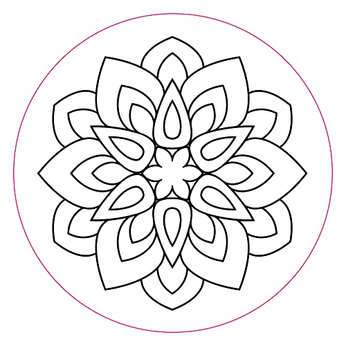 Mandalas Embroidery Transfers (set of 10 hoop designs!) PETER PAUPER PRESS