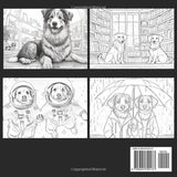 Dogs Are Awesome Coloring Book: Relax and Enjoy Hours of Entertainment Coloring Awesome Dogs On Their Adventures WoodArtSupply