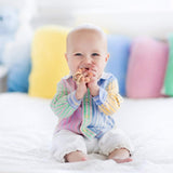 Silicone Baby Teether, Food Grade Silicone & Beech Baby Teething Toy, BPA Free (Sage) TOPGOMES