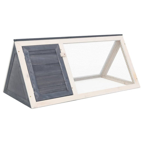 Fregramei Wooden Pet House, Wood Animal Rabbit Cage, Indoor Bunny Cage Chicken Coops, Pig House, Gray Wood,-156 Fregramei