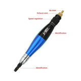 Pneumatic Ultrasonic Grinding Machine Reciprocating Ultrasonic Polishing Machine Ultrasonic Vibration Grinder (Blue) Aitoserlea