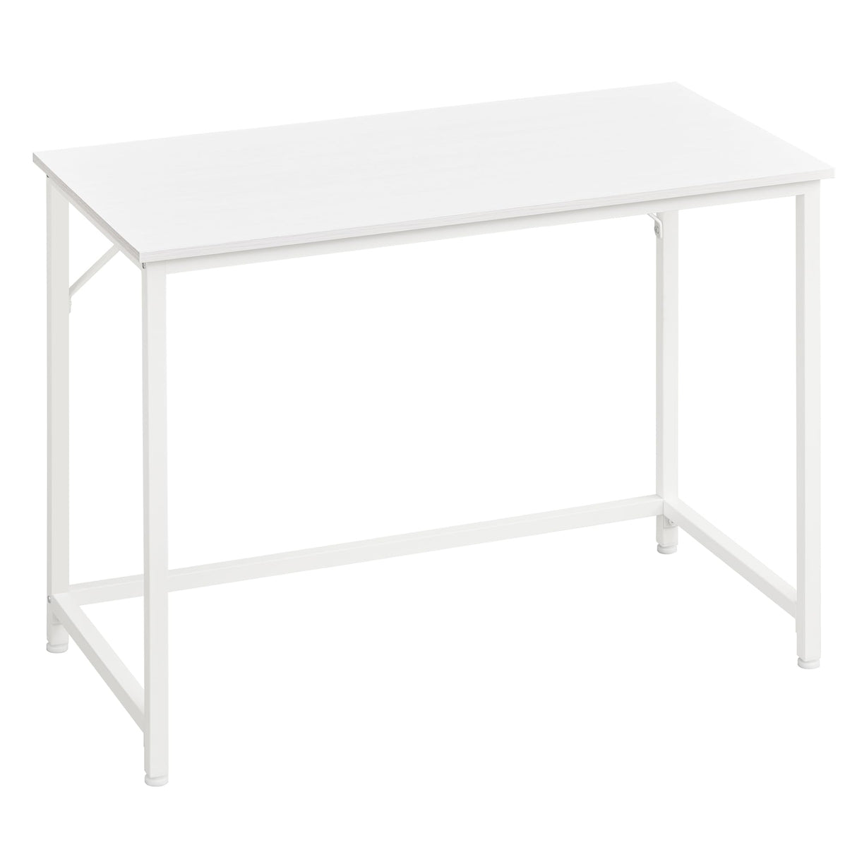 VASAGLE Computer Desk, Gaming Desk, Home Office Desk, for Small Spaces, 19.7 x 39.4 x 29.5 Inches, Modern Style, Metal Frame, Maple White ULWD041W44 VASAGLE