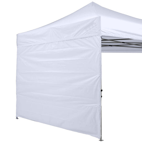 ABCCANOPY Instant Canopy SunWall 10x10 FT, 1 Pack Sidewall Only, No Frame or Top, White ABCCANOPY