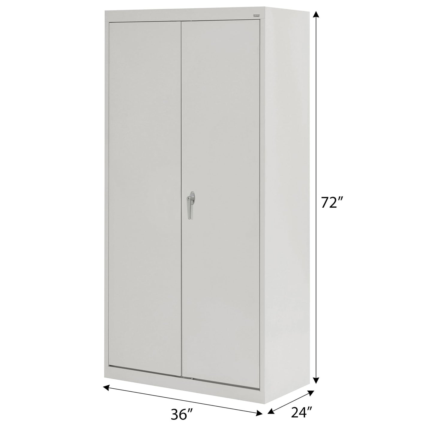 Sandusky Lee CAC1362472-05 Combination Garage Storage Cabinet, Steel Utility Cabinet with Adjustable Shelves, 72" H, Dove Gray