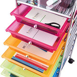 Giantex 10 Drawer Rolling Storage Cart Scrapbook Paper Office School Organizer (Multicolor) Giantex
