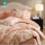 BLOOMHAVEN King Comforter Set -7 Pieces Terrecotta Floral Comforter Set for All Seasons, Bed in a Bag King with Botanical Flowers Comforter, Sheets, Pillowcases & Shams BLOOMHAVEN