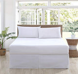 Tommy Bahama - King Bedskirt, Soft Cotton Bedding, Coastal Inspired Room Essentials (Solid Pleated White, King) Tommy Bahama