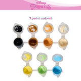 Innovative Designs Disney Princess DIY Paint Your Own Figurines Arts and Crafts Set for Girls, Paint, Paint Brush, and Glitter – Cinderella, Belle, Tiana, Jasmine, and Princess Castle Innovative Designs