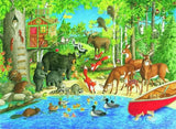 Ravensburger Woodland Friends 200 Piece Jigsaw Puzzle for Kids | Unique Piece Design | Enhances Concentration & Creativity for All Ages Ravensburger