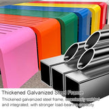 Steel Frame Outdoor Indoor Bench, Outdoor Benches Weatherproof, Art Deco Alloy Picnic Bench, All Weather Resistant Backless Patio Garden Bench, for Garden, Porch, Park, Balcony, Outside(Yellow,180CM/7 FQWYNMZ