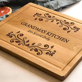 Personalized Kitchen Gifts for Mom, Nana, Aunt, Sister, Custom Engraved Serving Platter, Customized Mom and Grandma Cutting Board for Mothers Day, Decor for Mother's Kitchen, Engraved Kitchen Sign Kenzal Customized