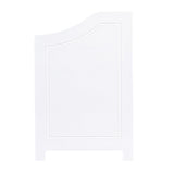 Household Essentials Single Load Hamper Cabinet Seat, White Household Essentials