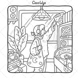 Girl Moments: Vol. 2 Coloring Book for Adults and Teens Featuring Cute Cozy Daily Activities for Relaxation Coco Wyo LLC