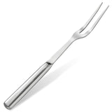 Browne Two Pronged Fork Tine Elite - 11 Inch Kitchen Forks Carving Fork for Meat Stainless Steel Kitchen Utensils Meat Fork Carving - Silver Heavy Duty Serving Fork Carving Set Meat Forks for Kitchen Guffman