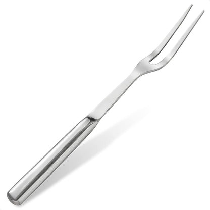 Browne Two Pronged Fork Tine Elite - 11 Inch Kitchen Forks Carving Fork for Meat Stainless Steel Kitchen Utensils Meat Fork Carving - Silver Heavy Duty Serving Fork Carving Set Meat Forks for Kitchen