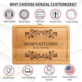 Personalized Kitchen Gifts for Mom, Nana, Aunt, Sister, Custom Engraved Serving Platter, Customized Mom and Grandma Cutting Board for Mothers Day, Decor for Mother's Kitchen, Engraved Kitchen Sign Kenzal Customized