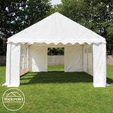 TOOLPORT 13x16 ft Marquee Party Tent PVC 700 N Canopy Waterproof White TOOLPORT