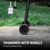 Char-Griller®Smokin Pro Charcoal Grill and Offset Smoker with Side Fire Box, Dual Damper Control, Chrome Plated Steel Warming Rack, 1,130 Cooking Square Inches in Black, Model CG30044223 Char-Griller