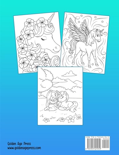 Unicorn Coloring Book: For Kids Ages 4-8 (Coloring Books for Kids) WoodArtSupply