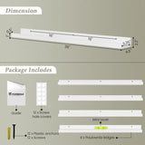 Forbena 36-Inch White Floating Shelves Set of 4 – Versatile Wall Storage for Kids' Rooms and Living Spaces Forbena