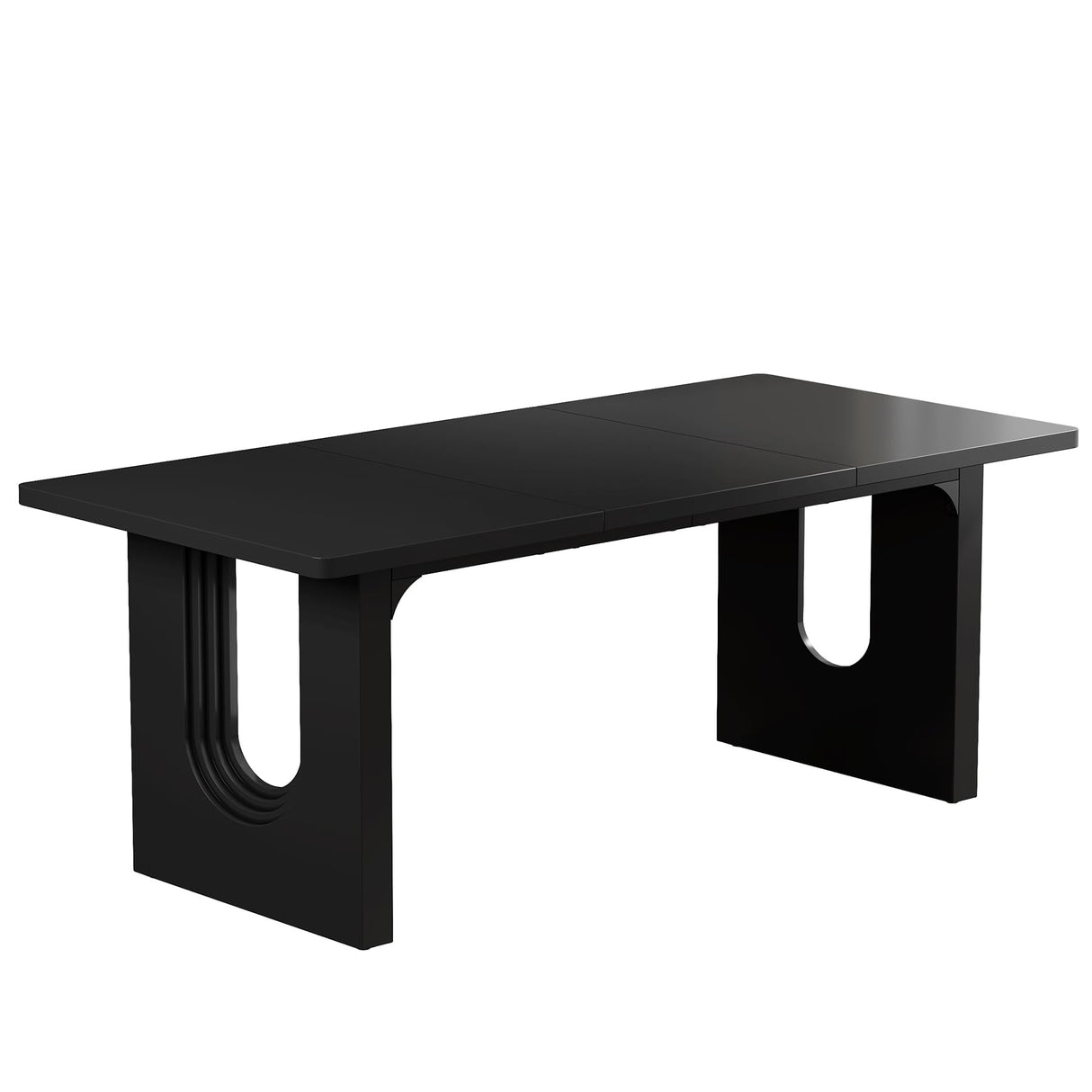 Tribesigns Modern Executive Desk, 70.9" Large Office Computer Desk, Conference Table Meeting Room Table, Simple Workstation Business Furniture for Home Office, Black Tribesigns