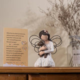 SIGUEJOR Loss of Dog Sympathy Gift, Dog Memorial Gifts, Angel Figurine, Remembrance Keepsake, Pet Sympathy Gift(Brown)
