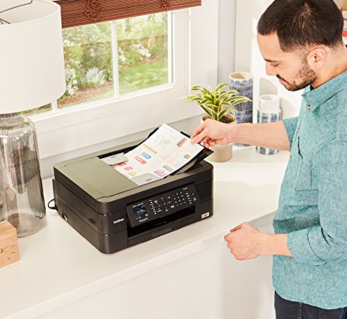 Brother Wireless All-in-One Inkjet Printer, MFC-J491DW, Multi-function Color Printer, Duplex Printing, Mobile Printing,Amazon Dash Replenishment Enabled, Black, 8.5 (MFCJ491DW) Brother