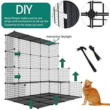 YITAHOME Large Cat Cage Indoor Enclosure Metal Wire 4-Tier Kennels DIY Cat Playpen Catio with Large Hammock for 1-3 Cats YITAHOME